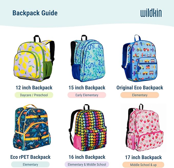Wildkin 12-inch Kids Backpack – Padded, Adjustable, Ideal for Daycare & Travel - Out of this World