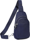 befen Genuine Leather Small Sling Bag for Women Anti-Theft Crossbody Chest Bags Fanny Packs for Travel with RFID Card Slots