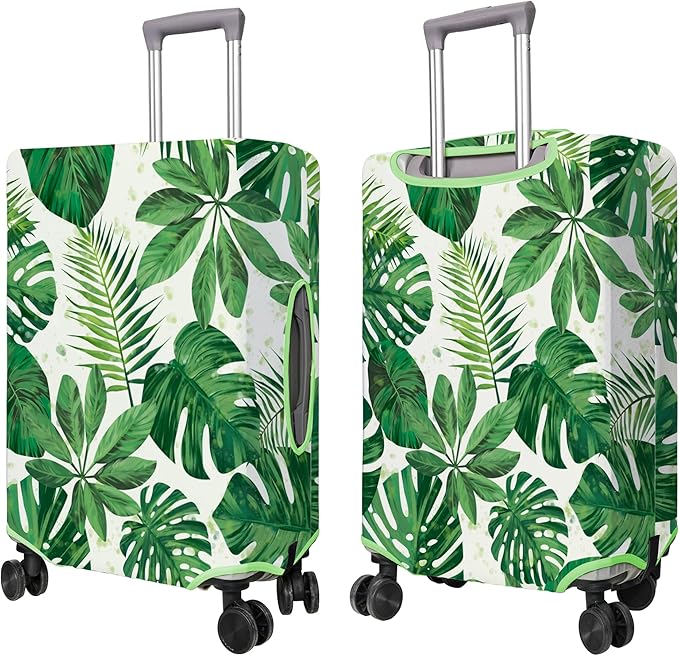 Travel Luggage Cover Suitcase Protector Fits 18-32 Inch Wheel Covers PatternedTravel Related Items Flower Luggage Protector Elastic S