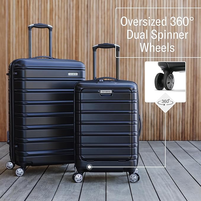 Samsonite Omni 2 Hardside Expandable Luggage with Spinner Wheels, 3-Piece Set (19/24/28), Lagoon Blue
