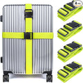 Luggage Straps for Suitcases TSA Approved, Travel Belt Suitcase Belt, Suitcase Straps TSA Approved, Luggage Belt Strap TSA Approved, Travel Straps for Luggage, Luggage Band Bag Straps, Green