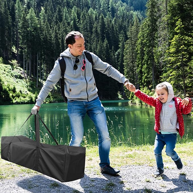 INFANZIA 50inch Sports Duffel Travel Bag, 144L Extra Large Duffel Luggage Bag with Upgrade Zipper, Water Resistant & Foldable Equipment Storage Bag for Camping Tent Tripod Fishing
