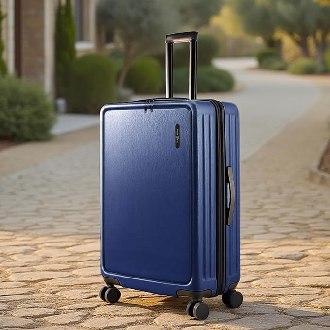 Luggage Sets 3 Piece, 24 Inch Suitcase and 28 Inch Luggage with Spinner Wheels, Durable Hard Shell Suitcase Set, Expandable Travel Suitcases with Wheels, Navy