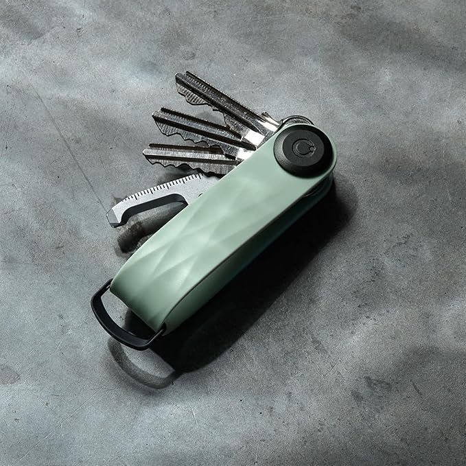 Orbitkey New Active Key Organizer Lite w/updated D-Ring | Weather Resistant, Stainless Steel Locking Mechanism