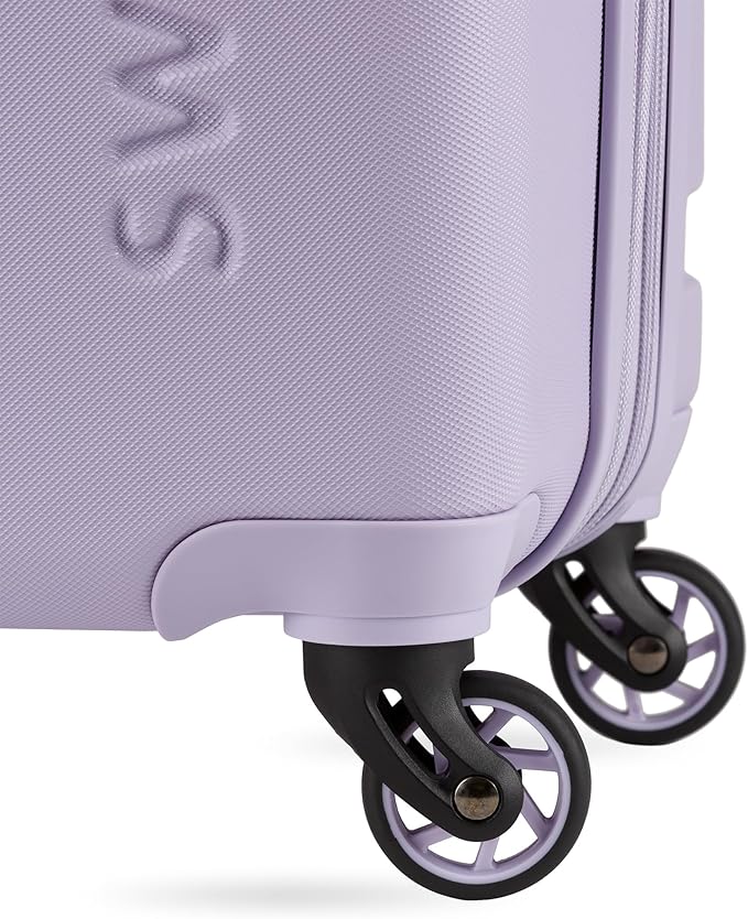 SwissGear 7366 Hardside Expandable Luggage with Spinner Wheels, Evening Haze, Carry-On 19-Inch