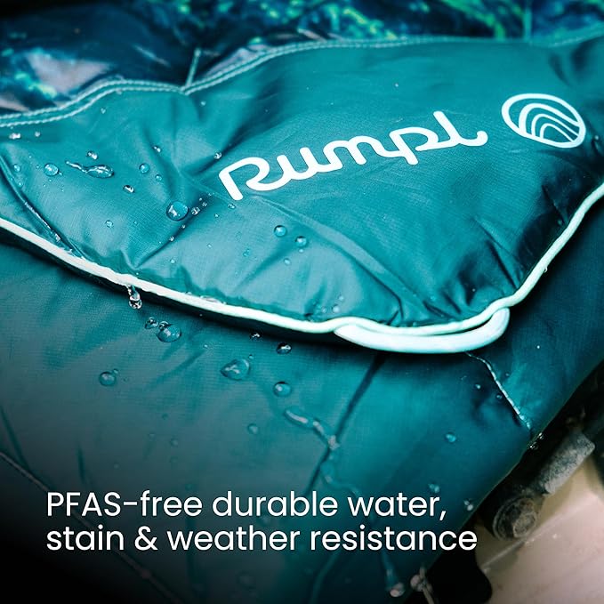 Rumpl Original Puffy Blanket - Warm, Water-Resistant Camping Blanket with 100% Recycled Synthetic Insulation, 52"x75", Original Puffy V2, Radiant Peak Eclipse
