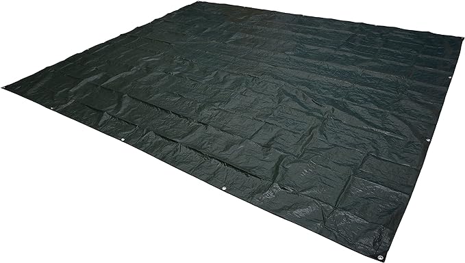 Amazon Basics Waterproof Camping Tarp, 9.5 Feet x 11.3 Feet, Dark Green