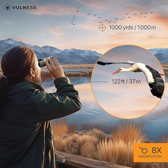 Small Binoculars for Adults and Kids | Cruise Ship Essentials Camping Bird Watching Travel Hiking Accessories Alaska Costa Rica Must Haves Packing List High Powered Mini Compact VULNESS (Camo, 8X21)