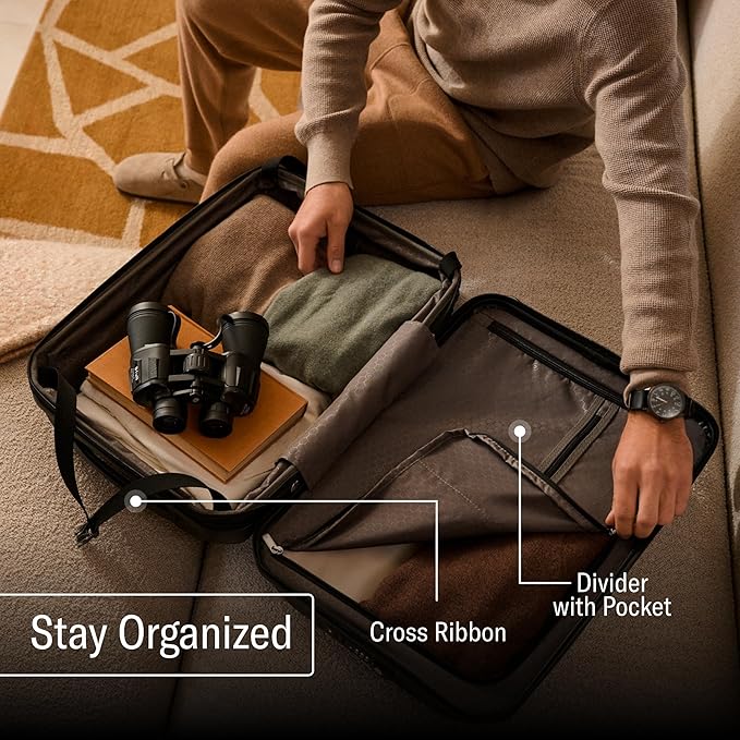 Samsonite Freeform Large Checked Luggage with Dual 360° Spinner Wheels - TSA Lock, Airline-Approved - Lightweight Durable Polypropylene Expandable Hardshell - Pine Green