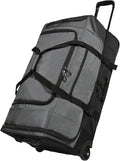 REDCAMP Large Rolling Duffle Bag with Wheels and Handle, 30-Inch Durable Heavy Duty Wheeled Travel Duffel Luggage, 2 Layers of Space