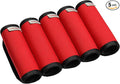 Neoprene Luggage Handle Wraps For Traveling Bright Color Luggage Tags|Handle Wraps|Handle Covers (Red)