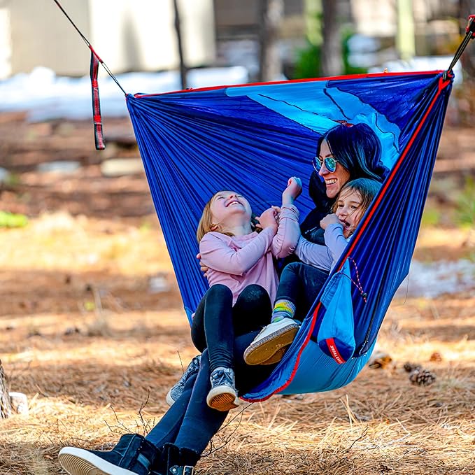 Grand Trunk ROVR Hanging Hammock Chair - Superlight & Portable Swing Chair for Camping, Travel & Backyard Lounging (Red/Crimson)