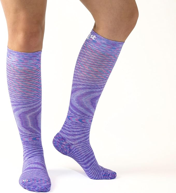 Medical Grade Compression Socks for Men & Women 15-20 mmHg by OrthoSleeve (Galaxy, Large)