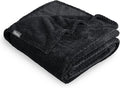 Bare Home Textured Fleece Blanket - Full/Queen - Ultra-Soft Lightweight for Bed, Sofa, and Couch - Luxury Microplush - Cozy Warm Blanket (Full/Queen, Chevron Black)