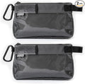 GOBAGS Production Zipper Bags - Electronics & Camera Accessories Bag - Cable organizer, Gear Accessory Pouch, Travel Camera Essentials (Small, Gray, 2 pack)