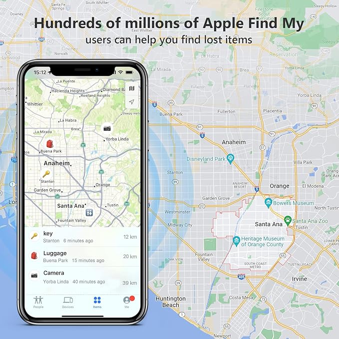 [Apple MFi Certified] LBPRT Air Card Tag Rechargeable Wallet Tracker Thin 1.6mm, Item Finder Work with Apple Find My APP (iOS Only, Android not Supported) Smart Locator for Luggage Suitcase, Purse,Bag