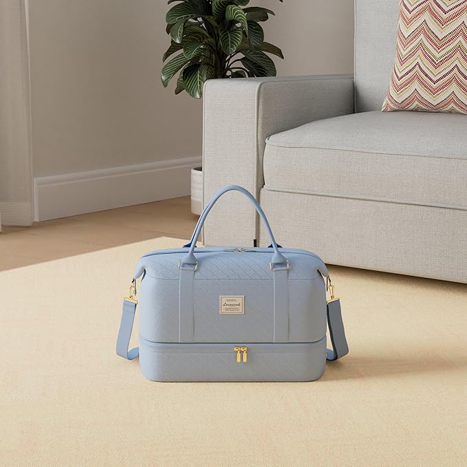 LOVEVOOK Travel Duffle Bag,Weekender Bags for Women with Shoe Compartment，Carry on Overnight Bag with Toiletry Bag,Gym Duffel Bag with Wet Pocket, Hospital Bags for Labor and Delivery