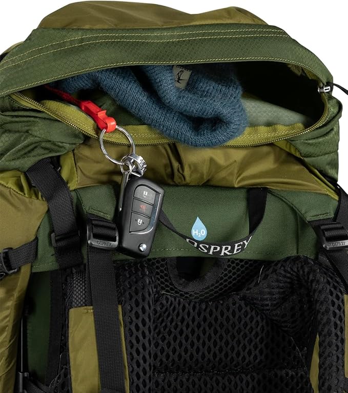 Osprey Atmos AG LT 50L Men's Backpacking Backpack, Black, L/XL