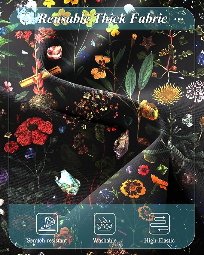 Slohif Luggage Cover for Suitcase Tsa Approved Protector - Luggage Sleeve Large Suit Case Cover Travel Stretch Baggage Case Protective Washable Fit 28-30 Inch Flower L