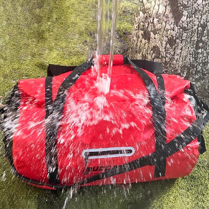 Buffalo Gear Waterproof Duffle Bag 40L 60L 80L Roll-top Dry Bag Heavy Duty Waterproof Duffel Travel Bag for Kayaking Rafting Boating Fishing Camping