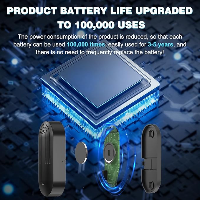 SanJie Door Sensor Chime When Door Opens, Door Entry Chime for Business/Home/Office/Store,500 FT Range,26 Chimes 5 Adjustable Volume Door Ringer Alert 2 Sensors + 1 Receivers