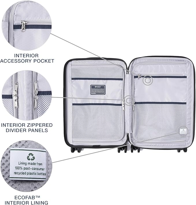 Travelpro Maxlite Air V2 Hardside Expandable Carry on Luggage, 8 Spinner Wheels, Lightweight Hard Shell Suitcase, TSA lock, Black, Compact Carry On 20-Inch