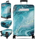 Slohif Luggage Cover for Suitcase Tsa Approved Protector - Luggage Sleeve Large Suit Case Cover Travel Stretch Baggage Case Protective Washable Fit 21-23 Inch Sea Wave S