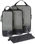 BAGSMART 6 Set Compression Packing Cubes - Lightweight Travel Essentials, Durable Luggage Organizer