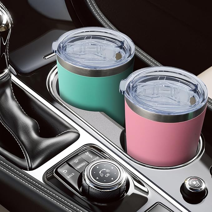 20oz Tumbler Bulk Stainless Steel Tumblers with Lid Vacuum Insulated Double Wall Travel Coffee Mug Powder Coated Tumbler Cup for Hot and Cold Drinks(Light Blue, 12 pack)