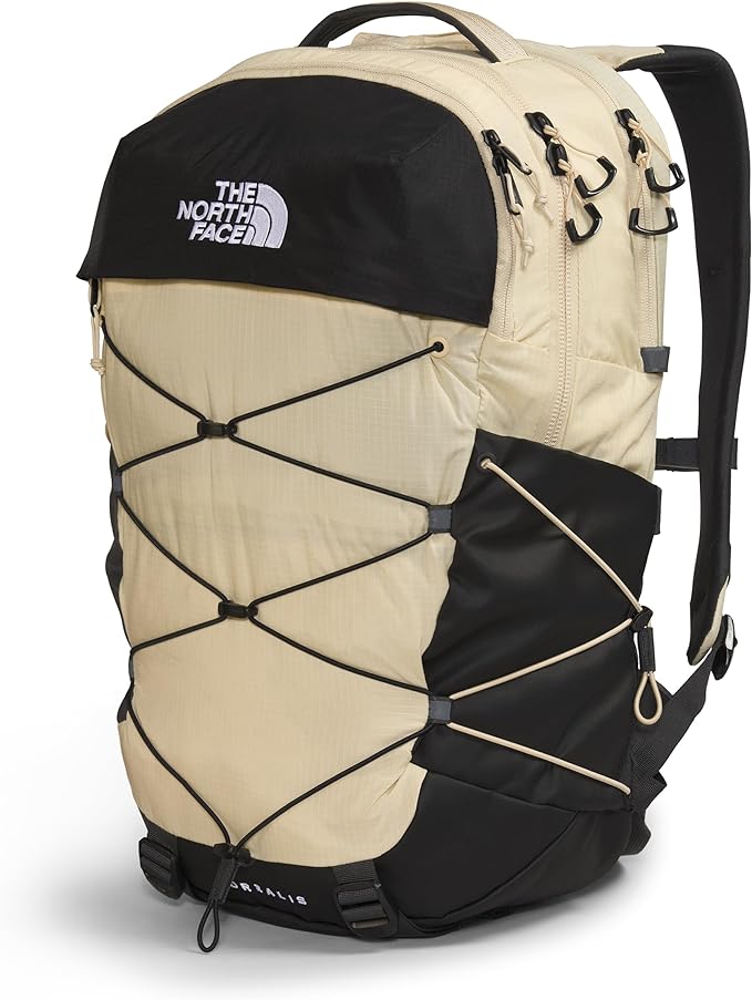 THE NORTH FACE Borealis Commuter Laptop Backpack | Water Repellent Finish, 16" Laptop Sleeve, Large Main Compartment for Everyday Carry, Gravel/TNF Black-NPF, One Size
