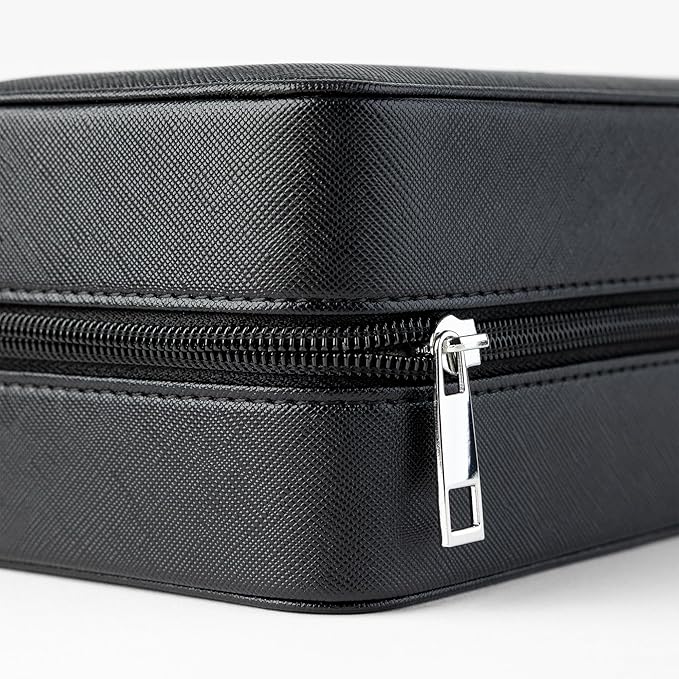 Watch Travel Case for Men | Leather Watch Case with 3 Slots | Perfect Travel Watch Organizer | Portable Watch Carrying Case for Men