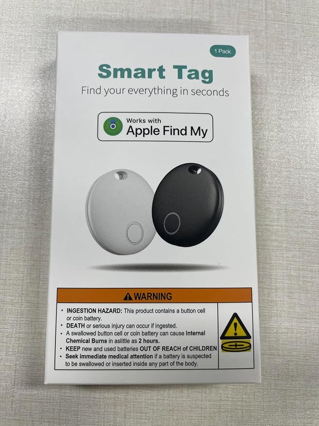 Air Tracker 4 Pack, Smart Bluetooth Tracker Works with Apple Find My (iOS Only), Item Finder Trakcer Tag Locator for Keys, Luggage, Backpack, IP67 Waterproof, Blue