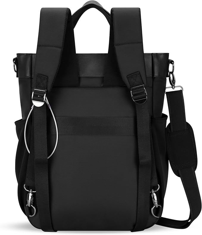 Sherpani Soleil, Anti Theft Convertible Backpack, 3 in 1 Tote Bag, Crossbody Bag, Cross Body Purse, 18L Travel Backpack for Women, RFID Protection, Metal Hardware Fits 13” Laptop (Basil Pro)