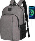 LARIPOP Extra Large Backpack,17.3 Inch Business Laptop backpack for Men Women with USB Charging Port,Water-Resistant Laptopack Weekender Daypack for Work College Computer