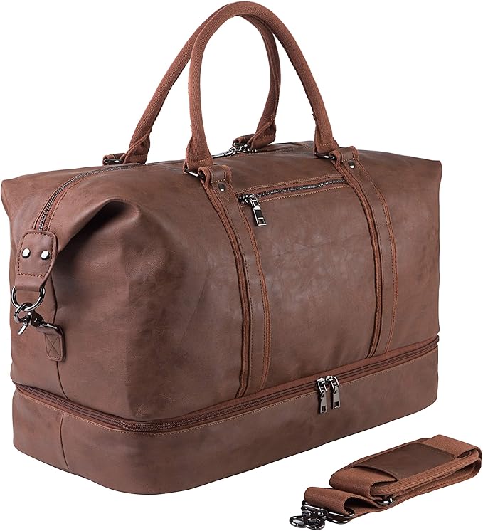 Weekender Overnight Bag Carry On Bag Travel Bag with Shoe Pouch