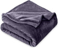 Bare Home Fleece Blanket - Twin/Twin Extra Long - Ultra-Soft Lightweight for Bed, Sofa, and Couch - Luxury Microplush - Cozy Warm Blanket (Twin/Twin XL, Dusty Purple)