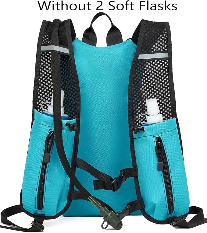 ATBP Running Hydration Vest Pack Thermal Insulation 3L TPU Water Bladder Tactical Backpack Bag for Cycling Hiking Daypack Men & Women
