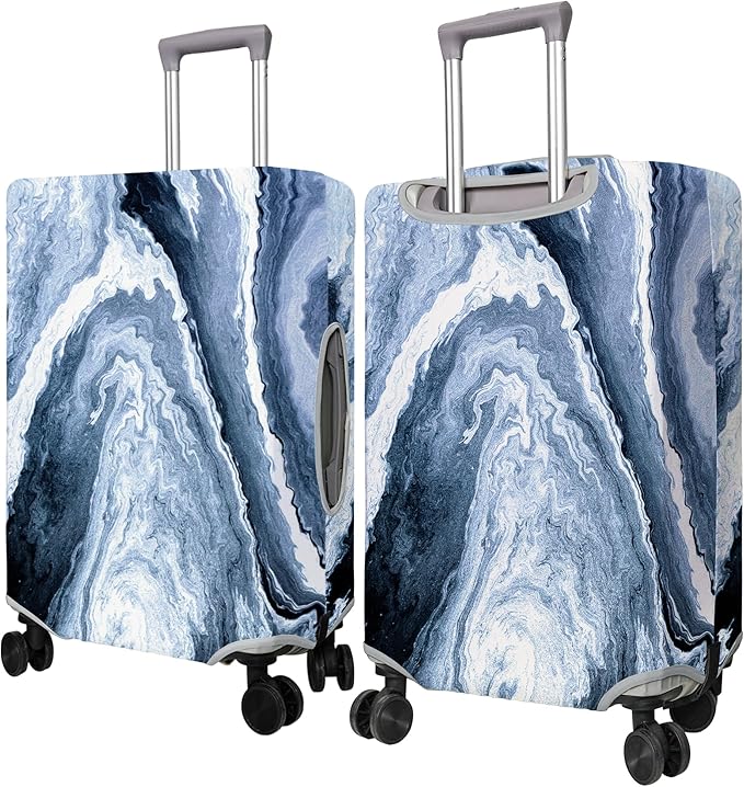 Travel Luggage Cover Suitcase Protector Fits 18-32 Inch Wheel Covers PatternedTravel Related Items Flower Luggage Protector Elastic M