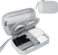 Electronics Travel Organizer,Portable Waterproof Electronic Travel Storage Bag for Small Charging Cord Storage,Charger,Small Electronics,SD Card etc,for Travel,Business -Grey