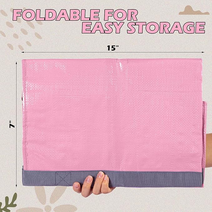 8 Pack Extra Large Moving Bags Heavy Duty Packing Bags with Extra Long Handles and Zippers Storage Totes for College Students Room Dorm Essentials Packing Supplies(Pink)