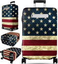 Slohif Luggage Cover for Suitcase Tsa Approved Protector - Luggage Sleeve Large Suit Case Cover Travel Stretch Baggage Case Protective Washable Fit 28-30 Inch Flag L