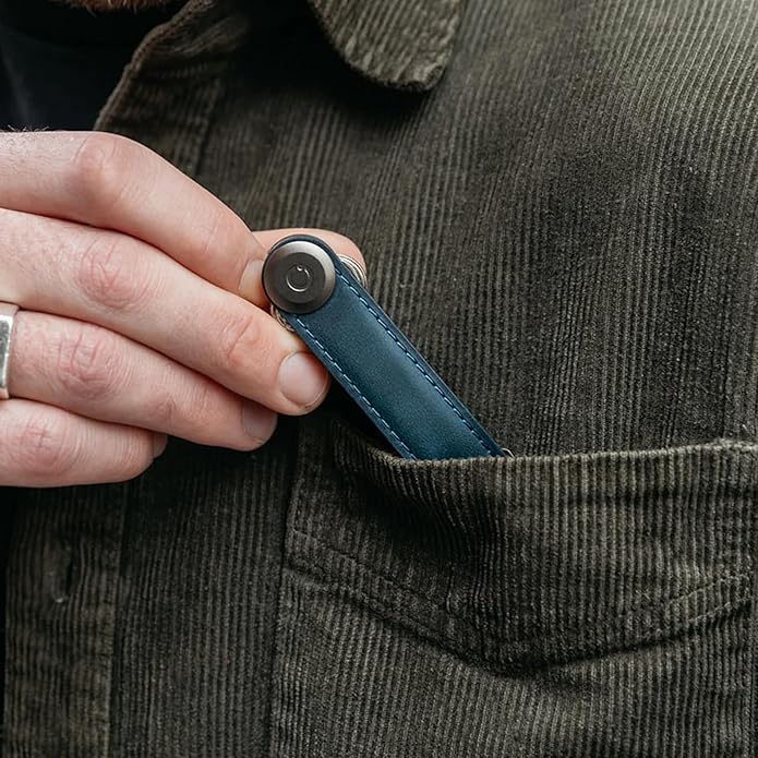 Orbitkey Crazy Horse Leather Key Organizer | Quiet Profile | Holds up to 7 Keys