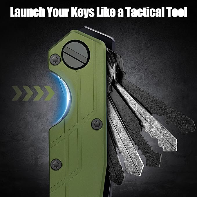 Key Organizer for Men Compact Key Holder Minimalist Key Case Metal Key Chain Key Holder for Keychain Secures 2-5 Keys