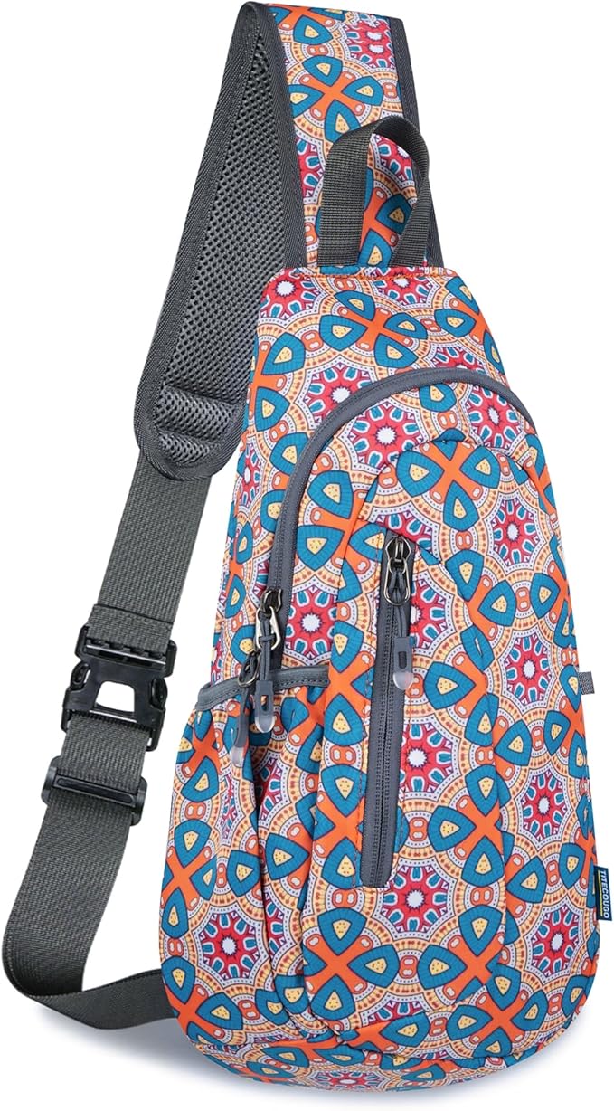 TITECOUGO Small Sling Bag, Lightweight Crossbody Backpack for Men Women, Shoulder Bag for Sports and Outdoor