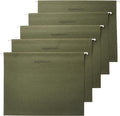 Amazon Basics Hanging Organizer File Folders for Efficient Filing, Sturdy, Adjustable Tabs, Letter Size, Pack of 25, Green