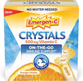 Emergen-C Crystals, On-the-Go Emergen-C Immune Support Supplement with Vitamin C, B Vitamins, Zinc and Manganese, Orange Vitality - 56 Stick Packs