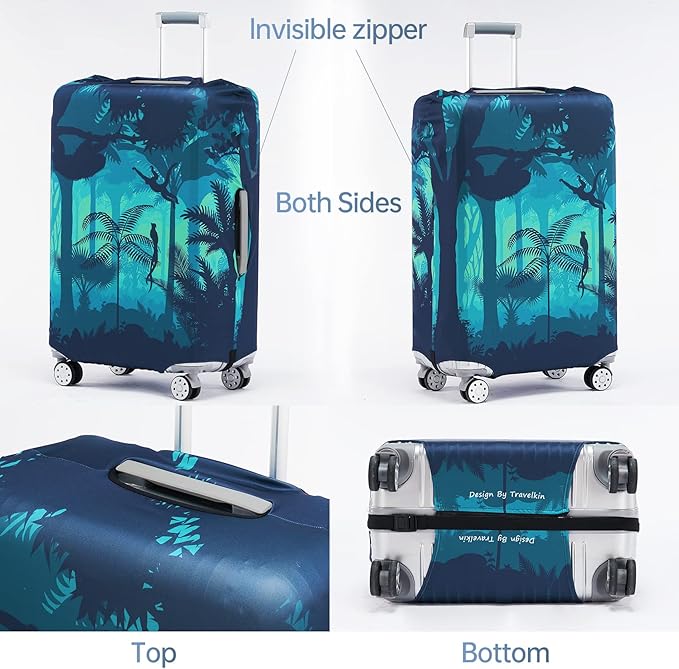 Travelkin Luggage Cover Washable Suitcase Cover Suitcase Protector Anti-scratch Suitcase cover Fits 18-32 Inch Luggage(XL for 29-32 Inch Luggage)