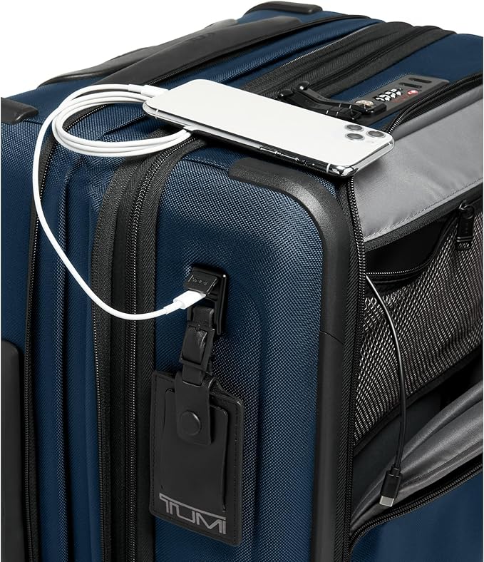 TUMI Men's Alpha Continental Dual Access 4 Wheel Carry On Suitcase