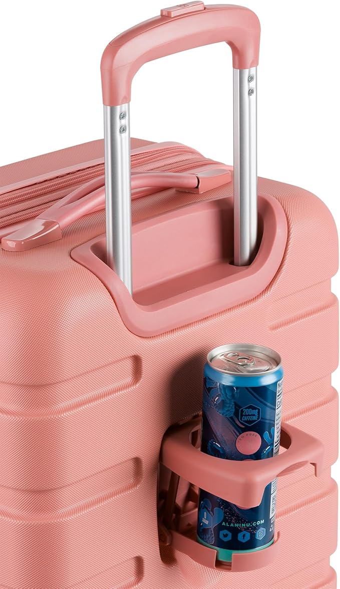 SwissGear 7366 Hardside Expandable Luggage with Spinner Wheels, Coral Almond, Carry-On 19-Inch