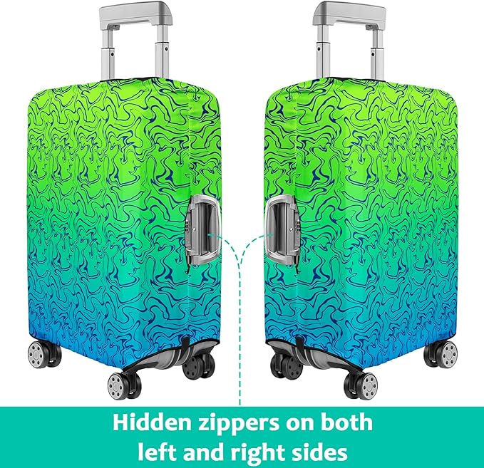 Luggage Cover for Suitcase Elastic Suitcase Cover Protector, Carry On Luggage Sleeve Anti Scratch Travel Essentials Suitcase Cover Fits 27-29